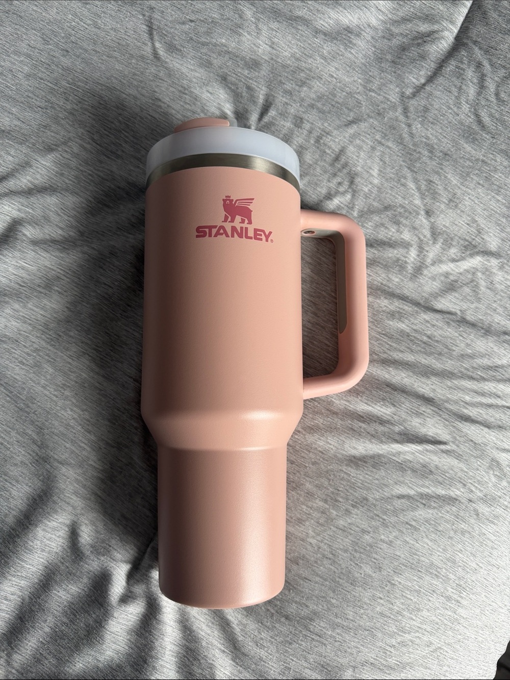 Stanley Dusty Pink Insulated Travel Mug with Handle